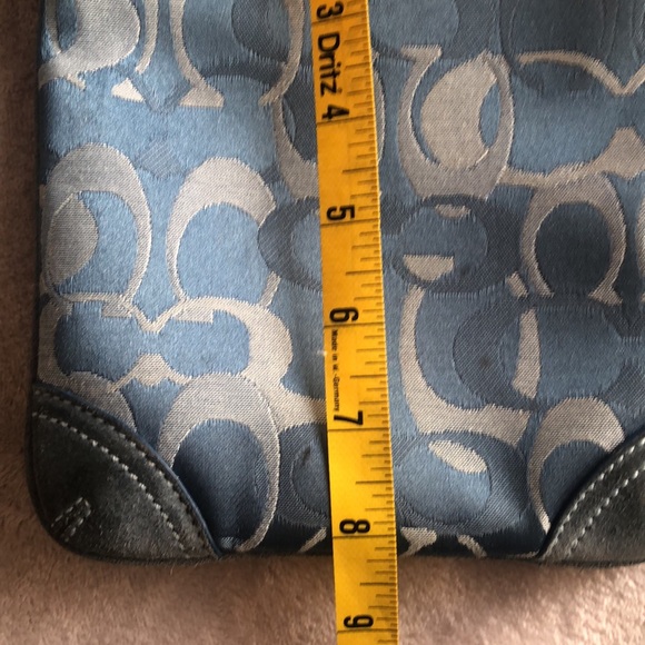 Coach| Mini Crossbody| Adjustable Classic Blue bag logos throughout the purse - Picture 12 of 17